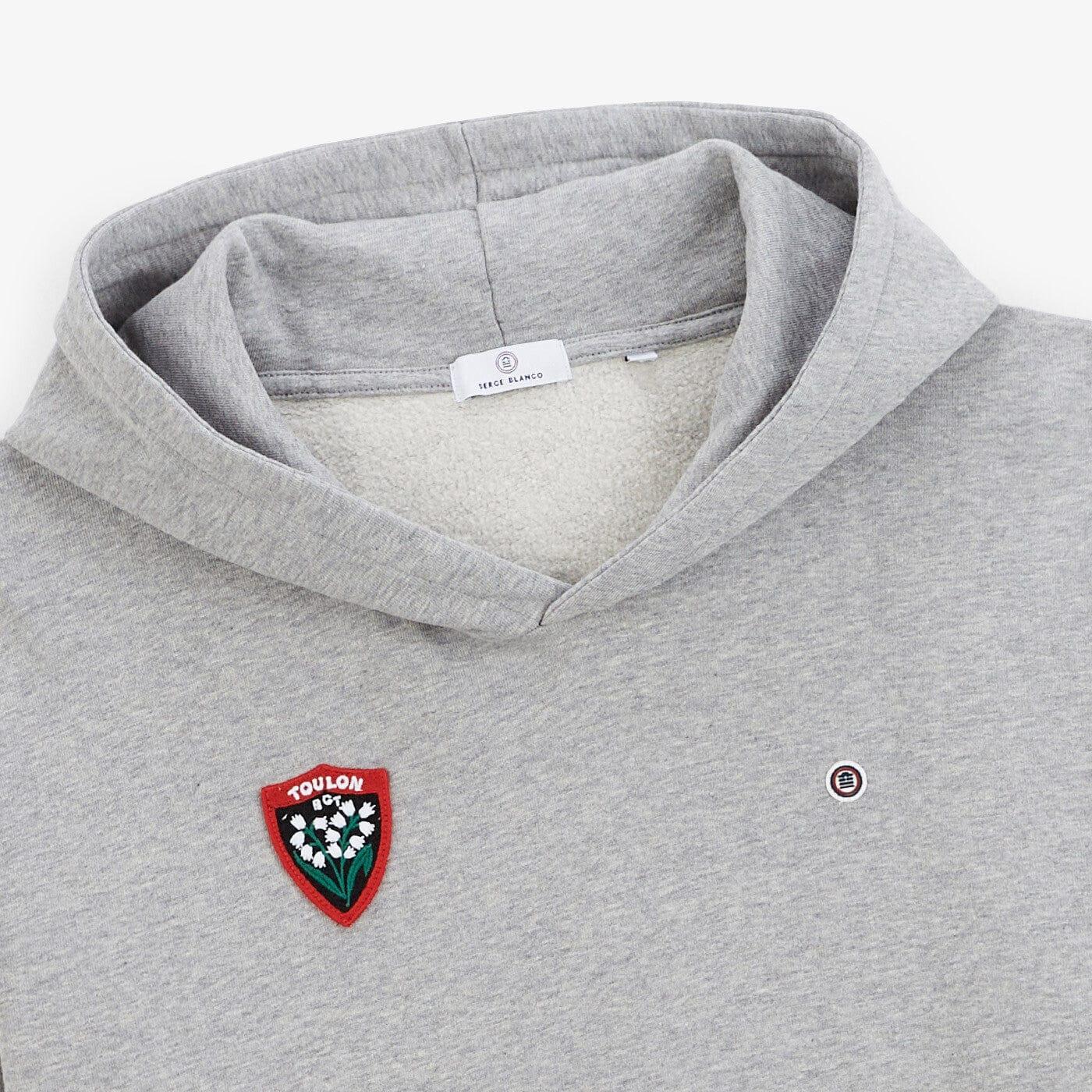 Sweat à capuche Rugby Club Toulonnais gris chiné 3/5