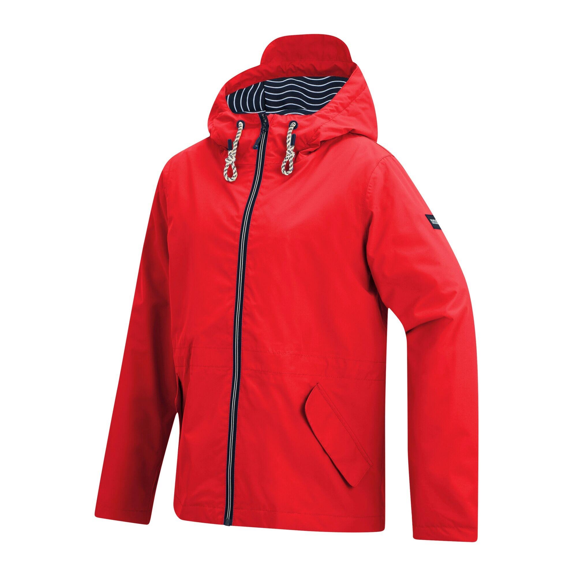 Chaqueta Impermeable Bayletta Diseño Problemas en la red para Mujer Rojo de Alto 3/4