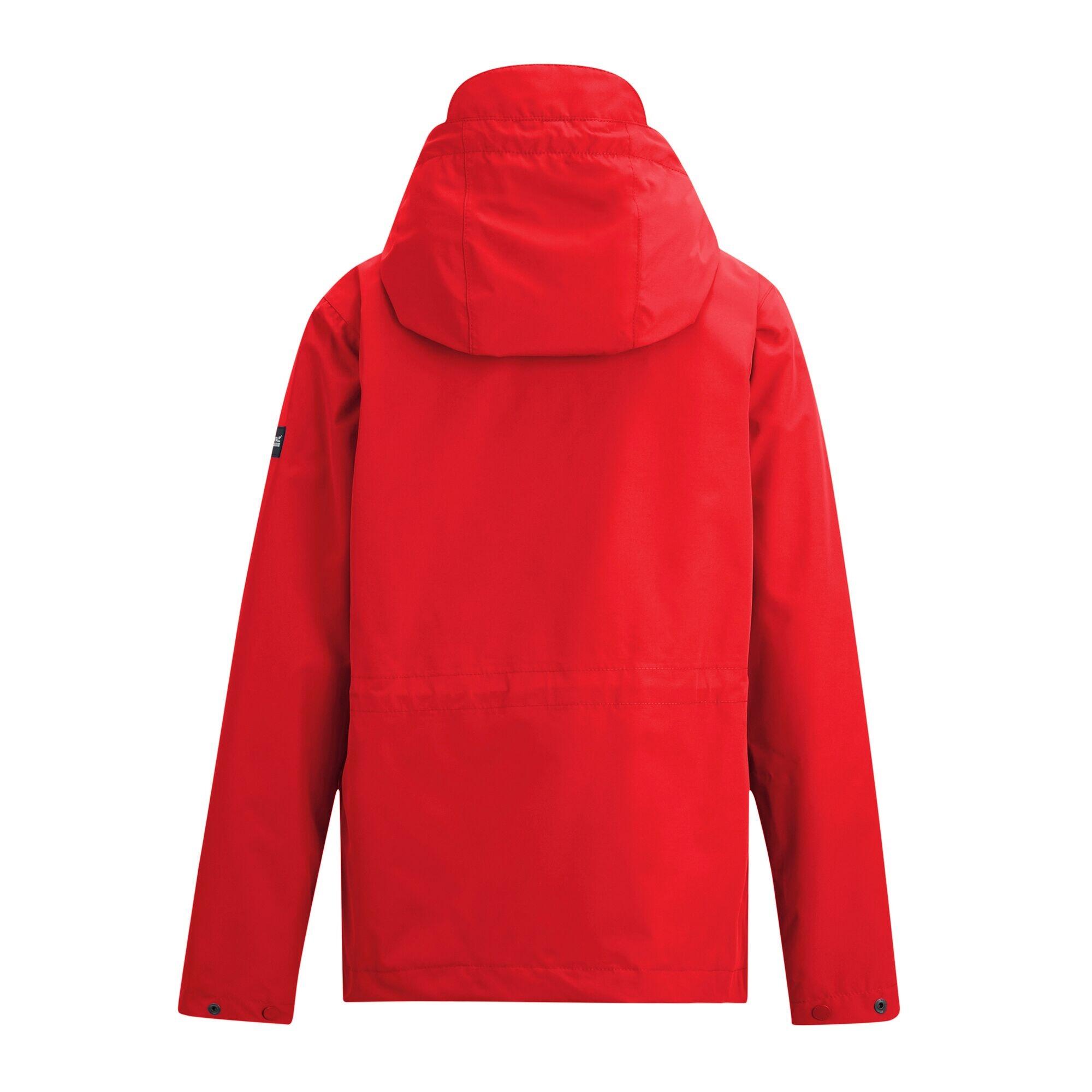 Chaqueta Impermeable Bayletta Diseño Problemas en la red para Mujer Rojo de Alto 2/4