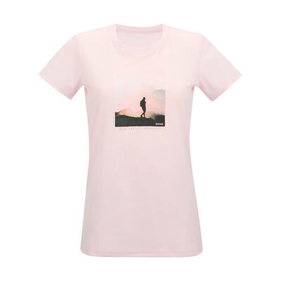 Dames fingal avontuur tshirt met opdruk (roze waas)