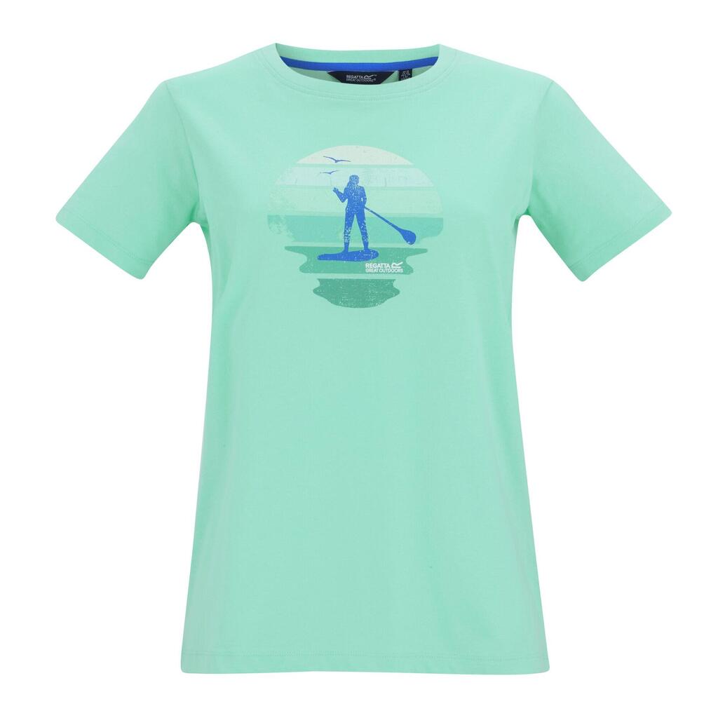 Womens/Ladies Filandra VX Sunset Paddleboard TShirt (Ice Green)