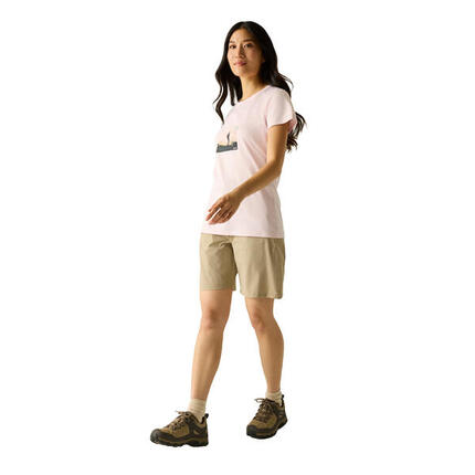 Tshirt Motif/style Imprimé Aventure FINGAL Femme (Rose)