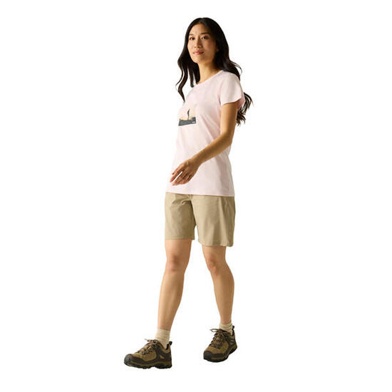 Tshirt Motif/style Imprimé Aventure FINGAL Femme (Rose)