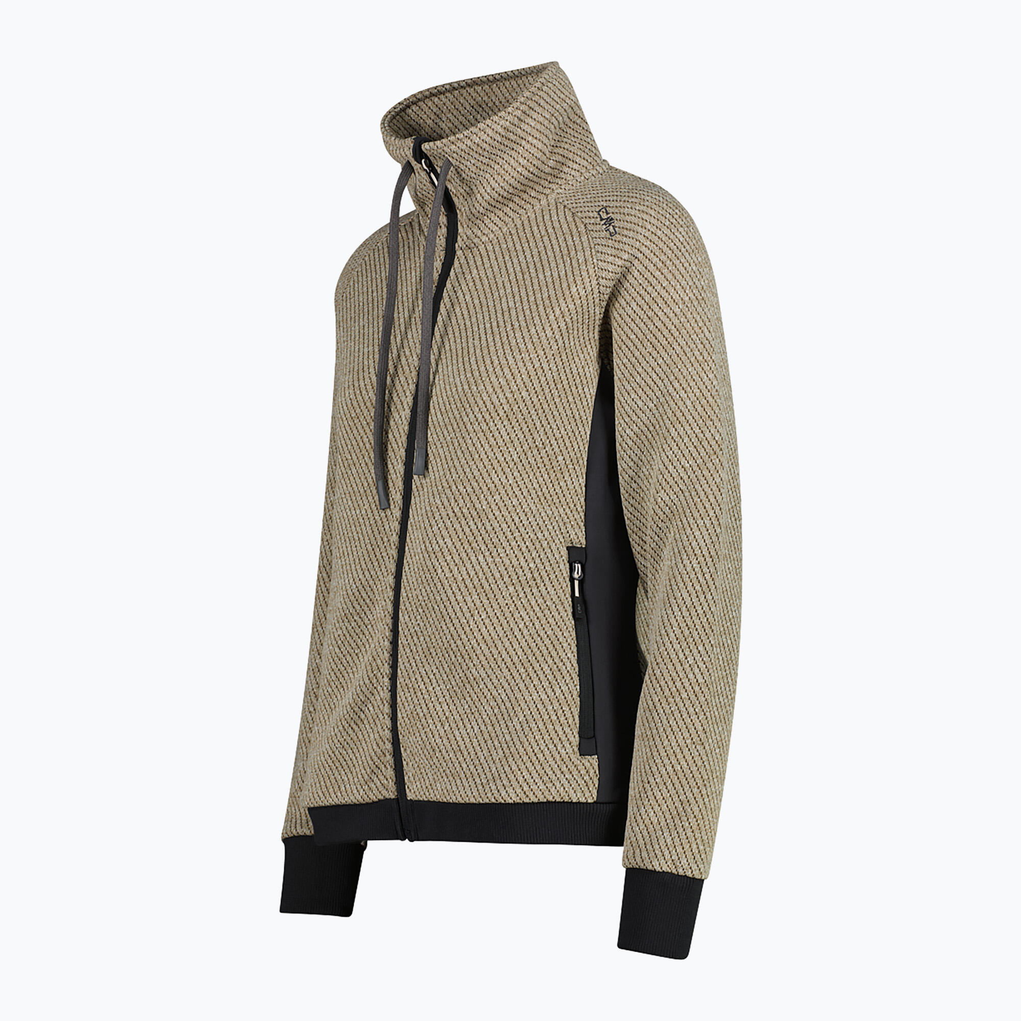 Sweat-shirt femme CMP 35H1646 en maille jacquard 3/4
