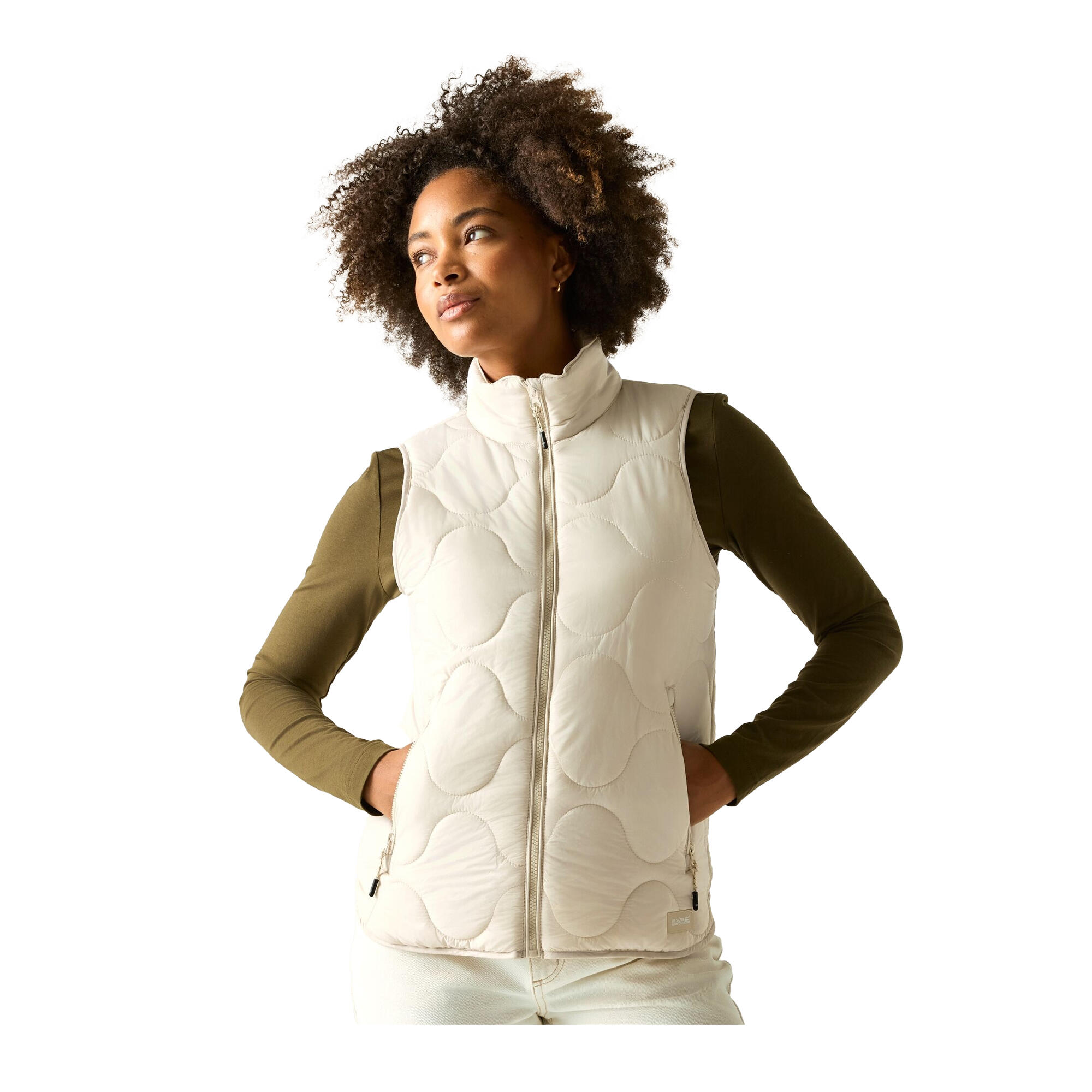 Veste Sans Manches CARLOTTE Femme (Vanille Clair) 4/5