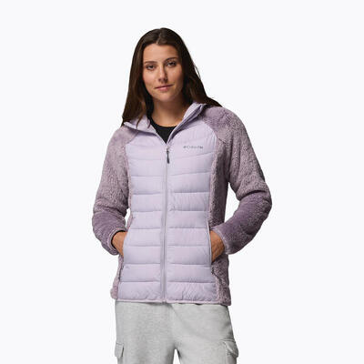 Dames gewatteerde jas columbia powder lite ii sherpa hybrid