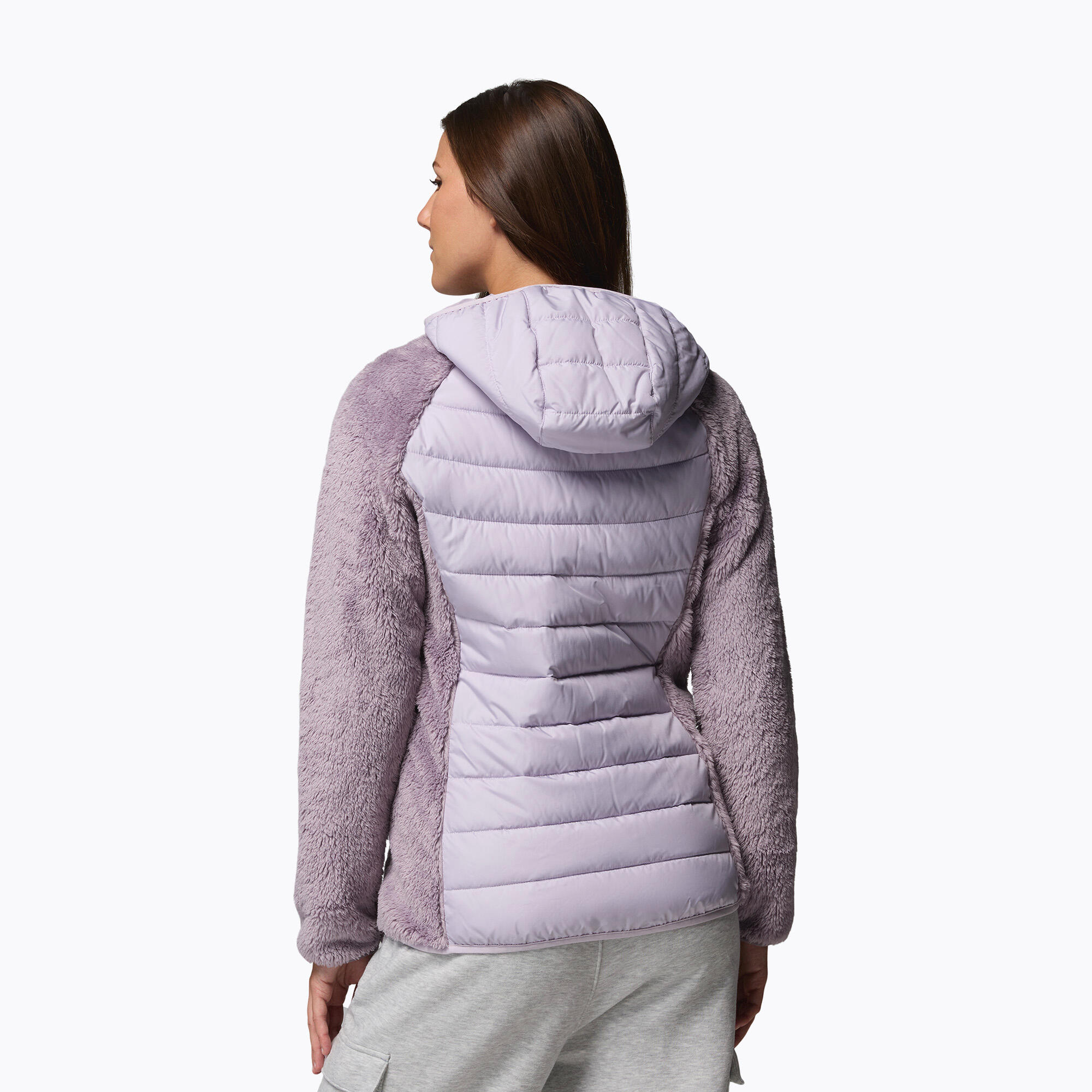 Casaco feminino acolchoado Columbia Powder Lite II Sherpa Hybrid 3/7