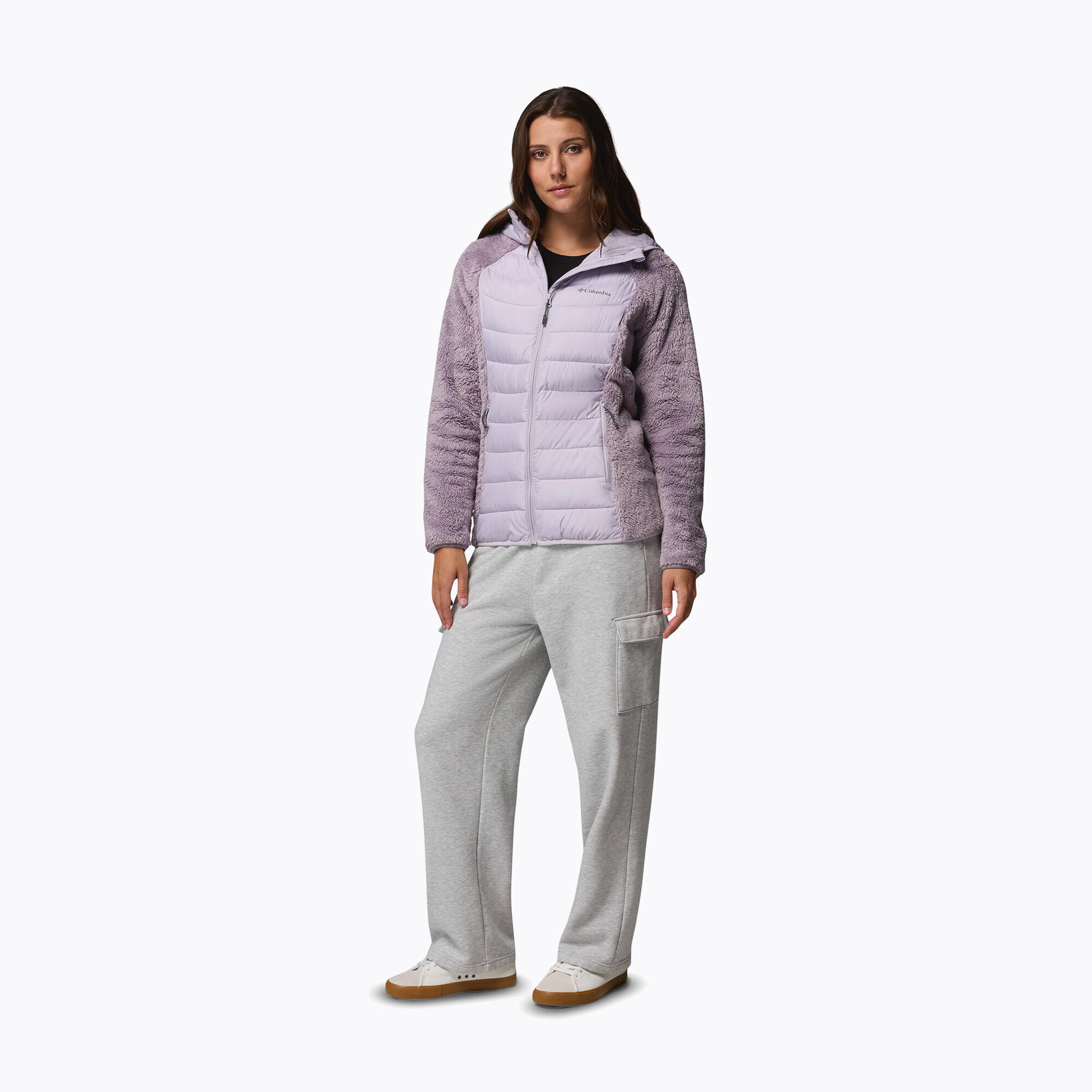 Casaco feminino acolchoado Columbia Powder Lite II Sherpa Hybrid 2/7