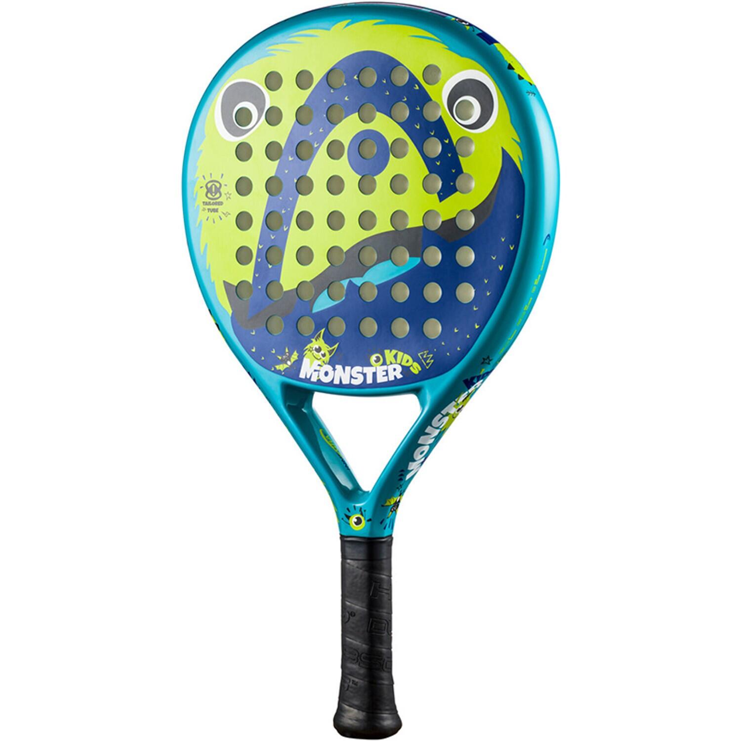 Childrens/Kids 2024 Monsters Padel Racket (Green/Blue/Black) 2/2