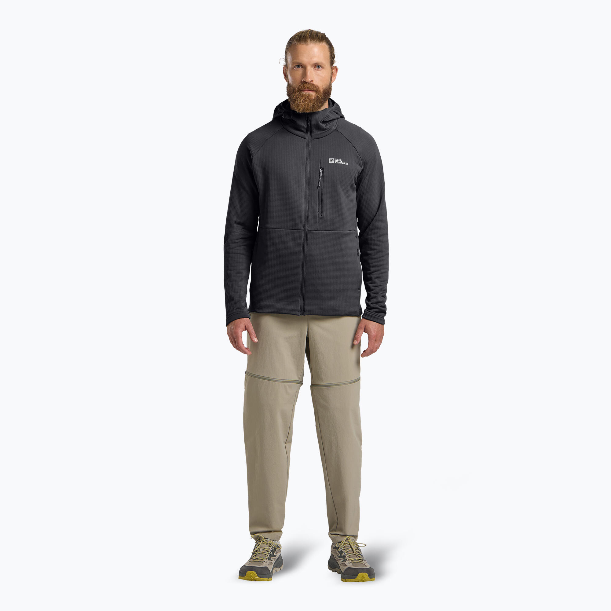 Veste polaire homme Jack Wolfskin Kolbenberg à capuche zippée intégralement 2/7