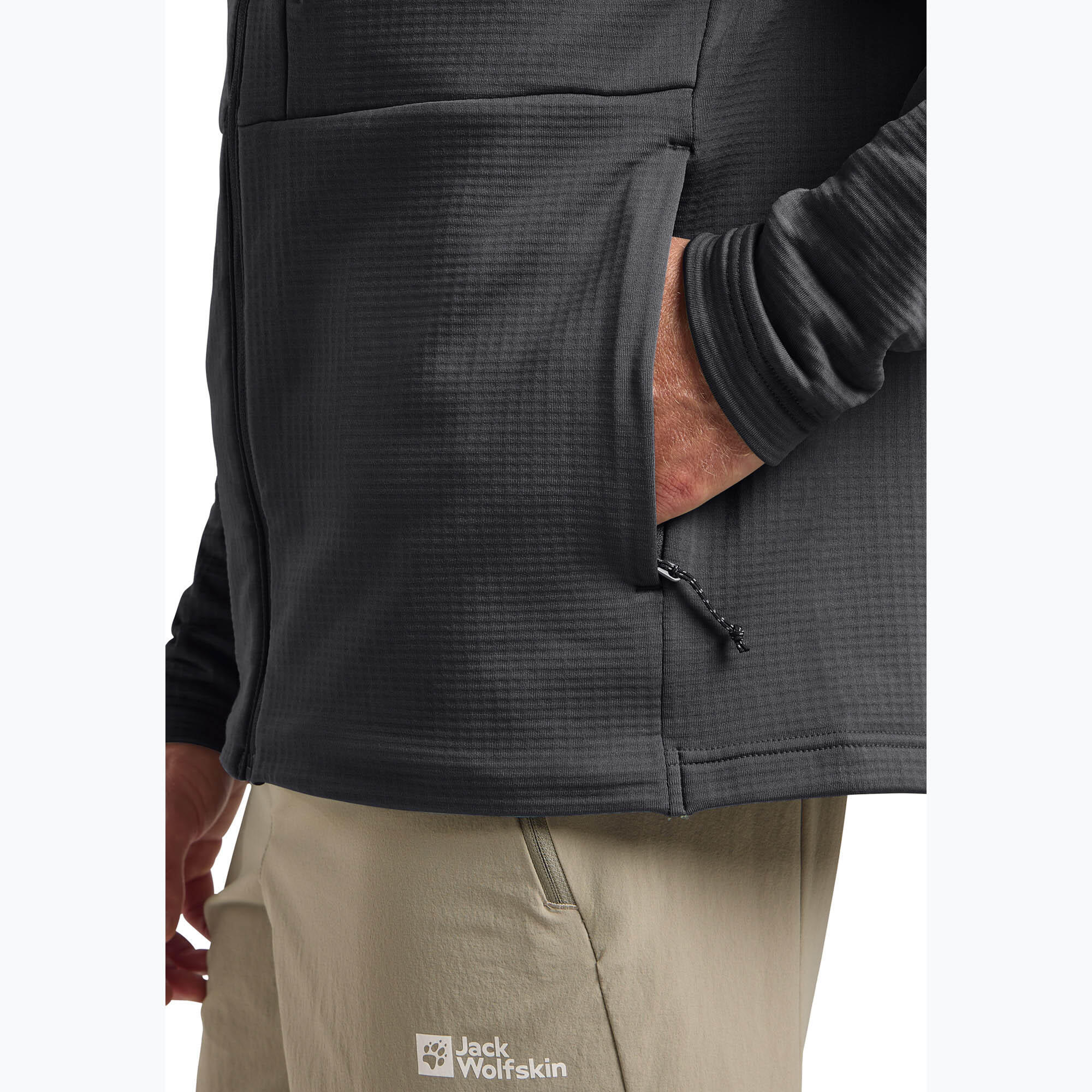 Veste polaire homme Jack Wolfskin Kolbenberg à capuche zippée intégralement 5/7