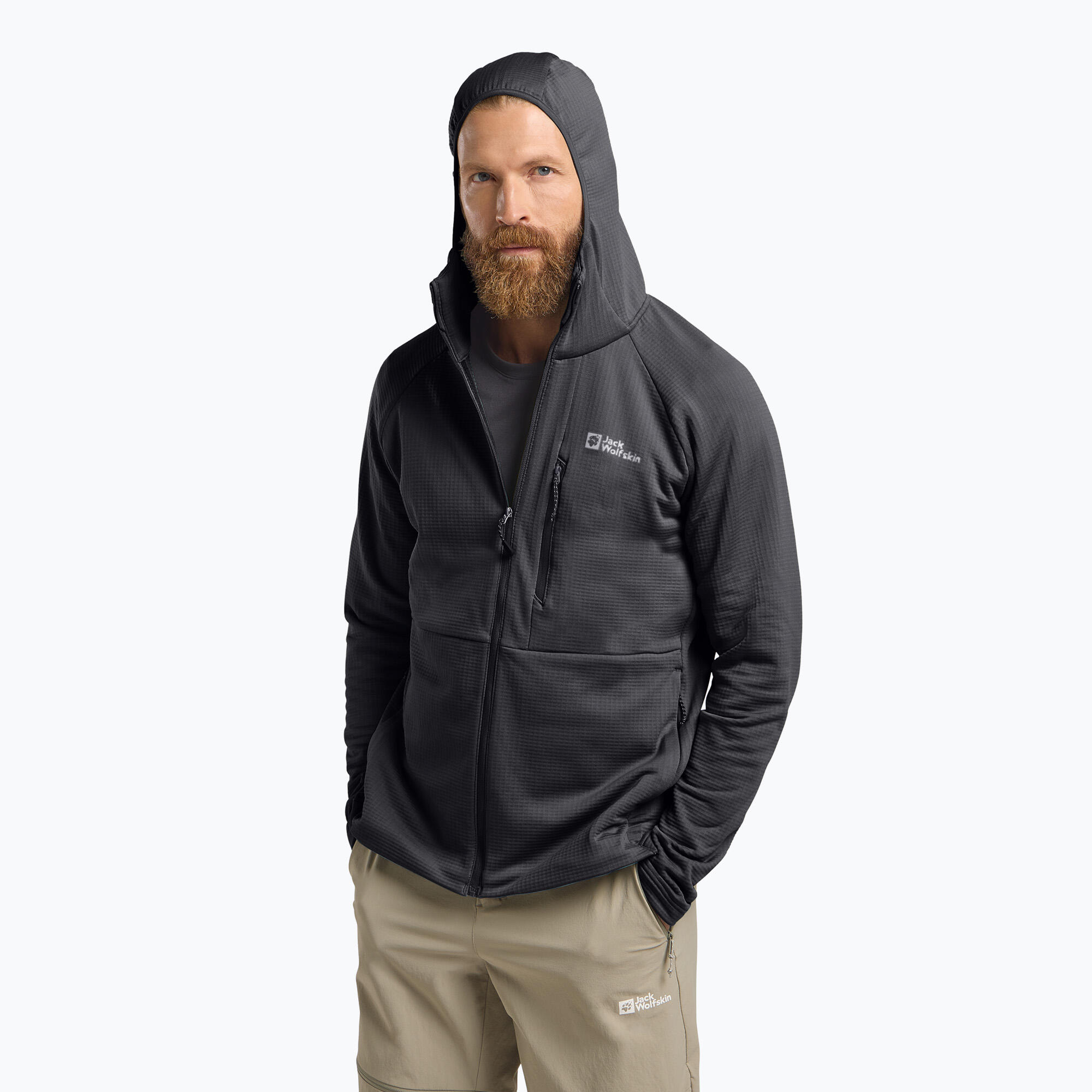 Veste polaire homme Jack Wolfskin Kolbenberg à capuche zippée intégralement 4/7