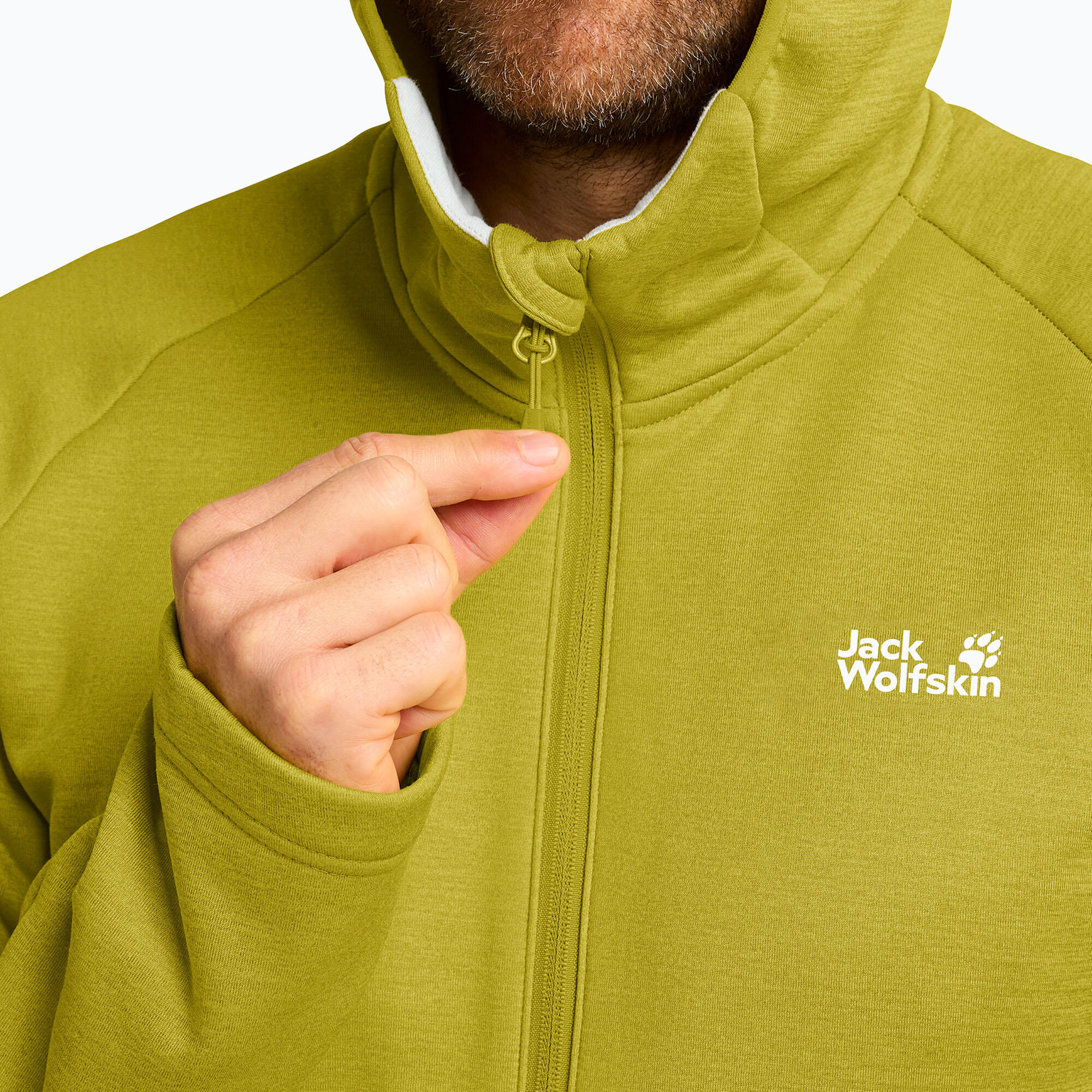Sudadera de trekking para hombre Jack Wolfskin Peak District con capucha y 5/7