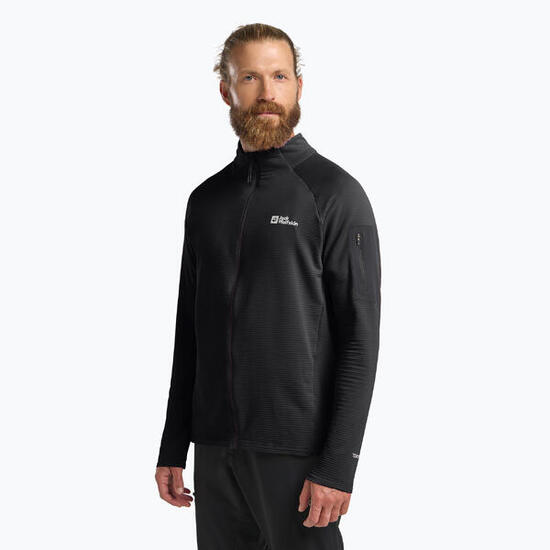 Herren-Trekkingpullover Jack Wolfskin Prelight Full Zip