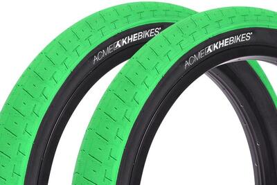 Bmx banden set khe acme 20 inch x 2,40 inch groen