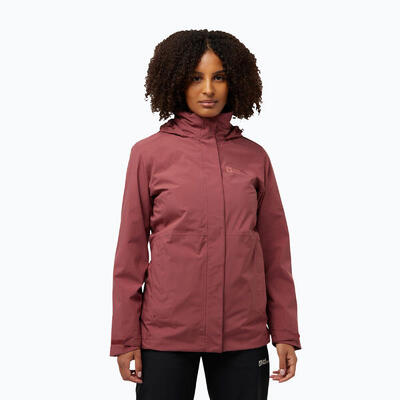 Dames 3-in-1 jas jack wolfskin rotwand 3in1
