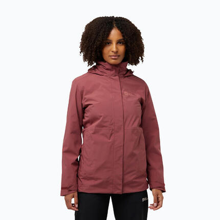Damen 3-in-1 Jack Wolfskin Rotwand Jacke