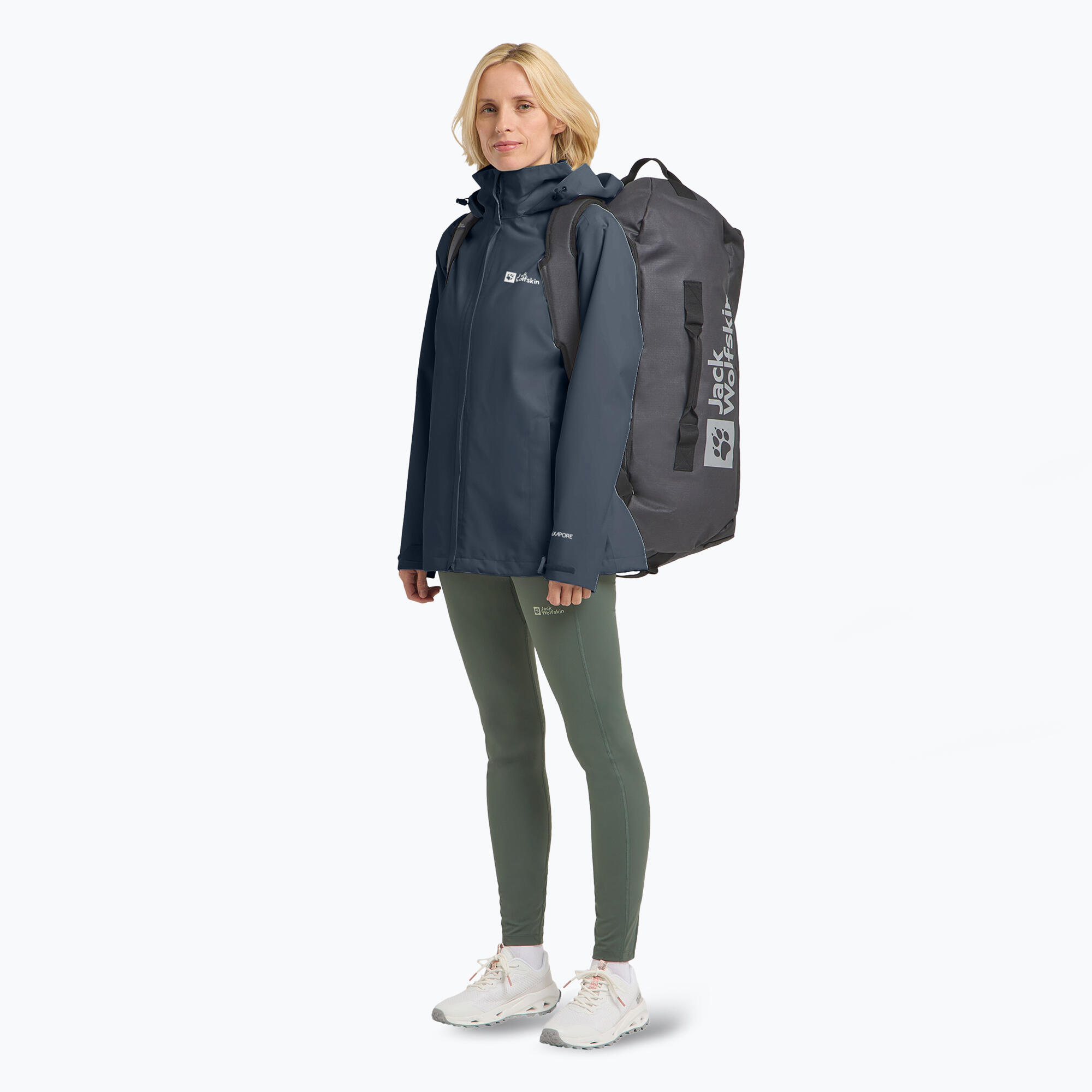 Damen Regenjacke Jack Wolfskin Trailtime 2L 2/7