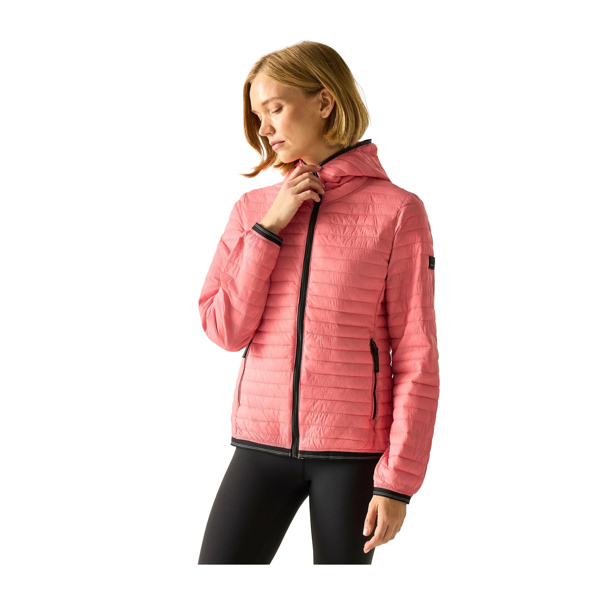 Casaco acolchoado Rigain para senhora/senhora (Rosa Pêssego) 4/5
