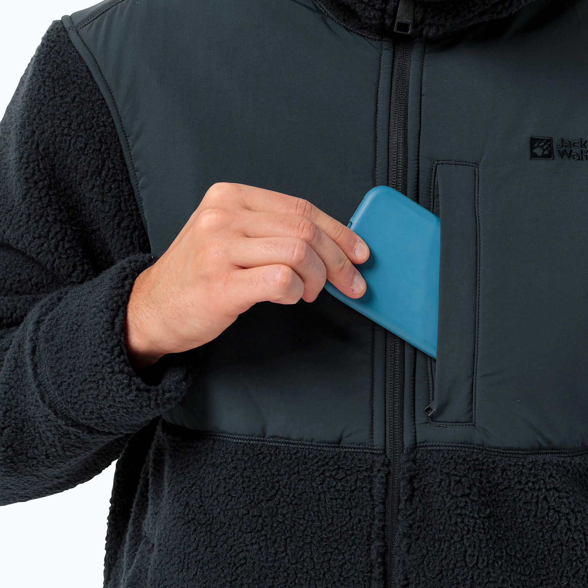 Polaire pour homme Jack Wolfskin Felslicht à capuche 6/7