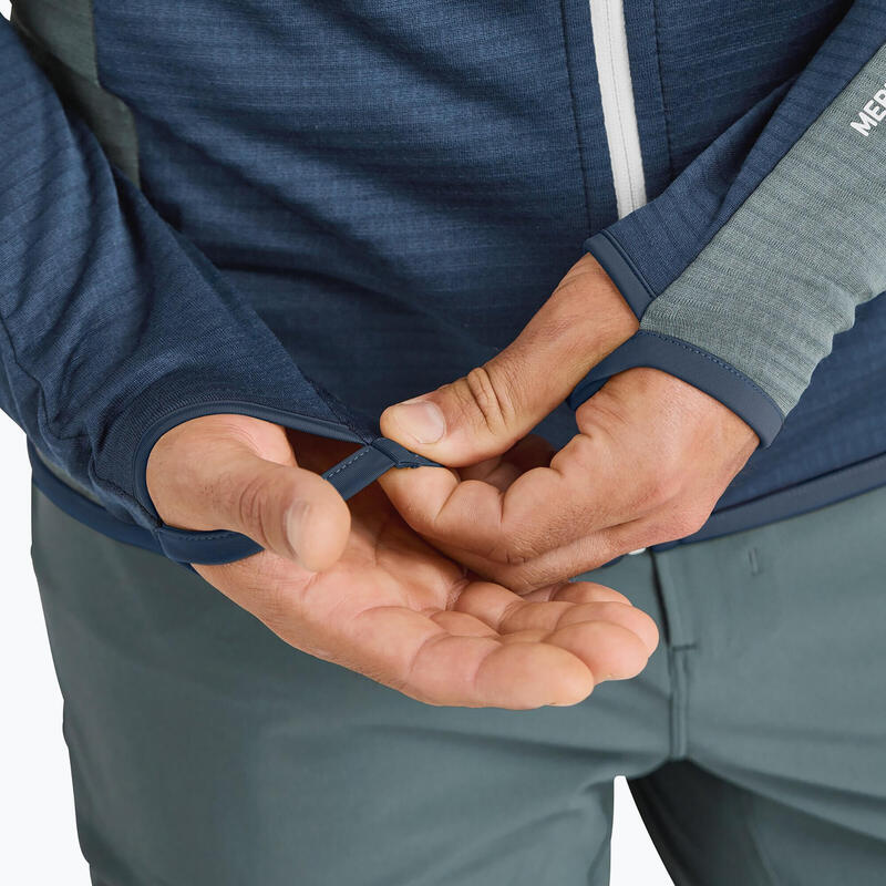 Hanorac bărbați ORTOVOX Fleece Light Grid cu glugă