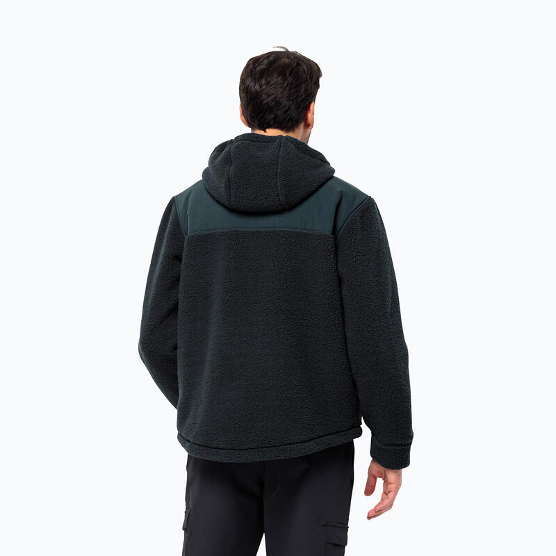 Hanorac polar pentru bărbați Jack Wolfskin Felslicht cu glugă