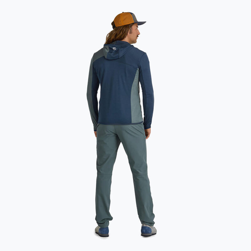 Hanorac bărbați ORTOVOX Fleece Light Grid cu glugă
