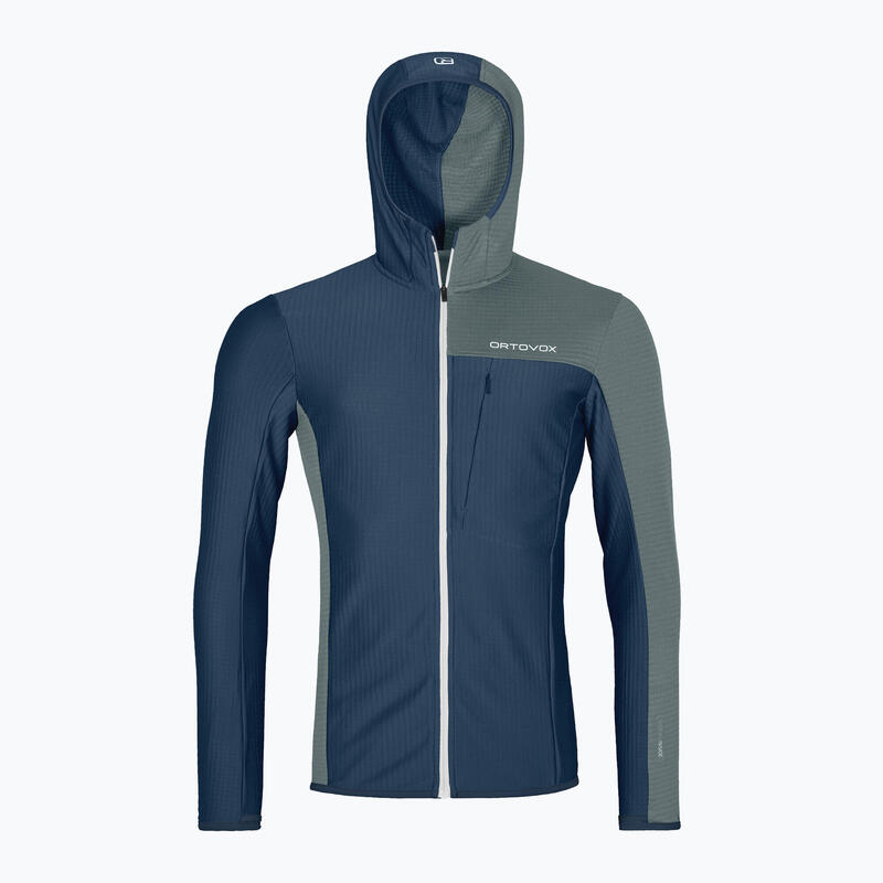 Hanorac bărbați ORTOVOX Fleece Light Grid cu glugă