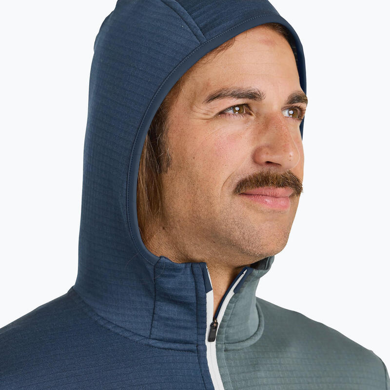 Hanorac bărbați ORTOVOX Fleece Light Grid cu glugă