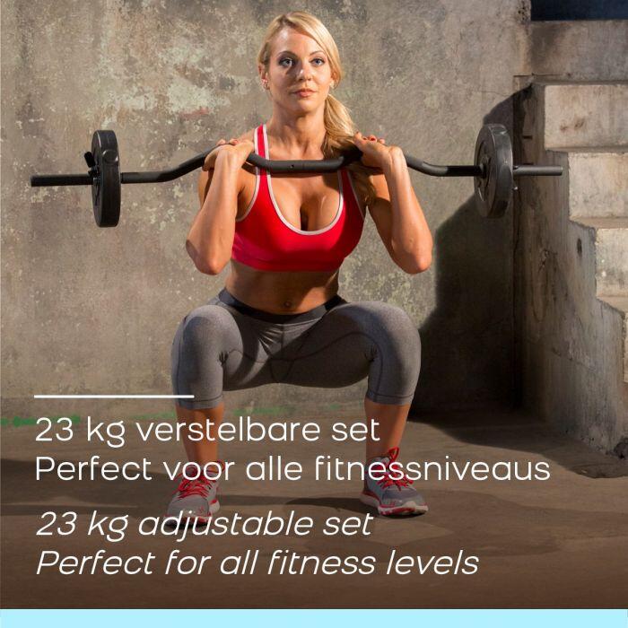 Verstelbare Curlstang Set - 23 kg 6/7