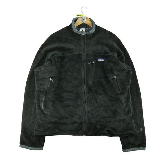 Seconda Mano - Giacca in pile nera retrò da donna - Stato buono