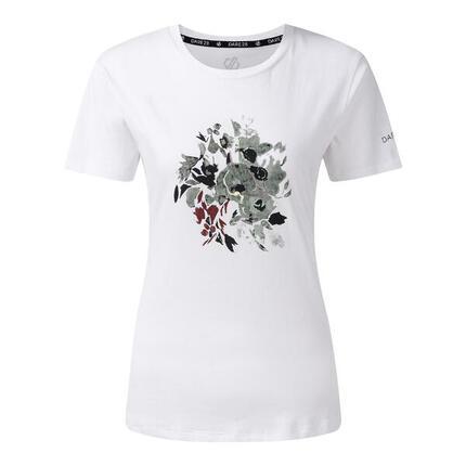 Tshirt Motif/style Fleurs TRANQUILITY Femme (Blanc)