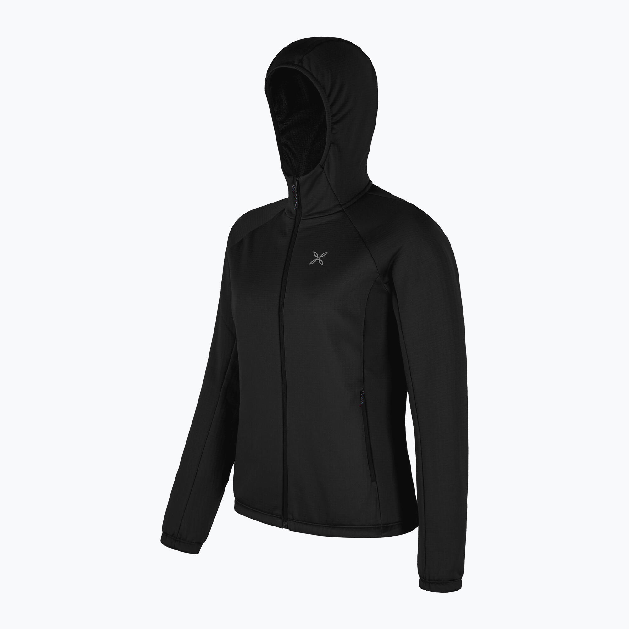 Felpa donna Montura Fadis Grid con cappuccio Maglia 3/4