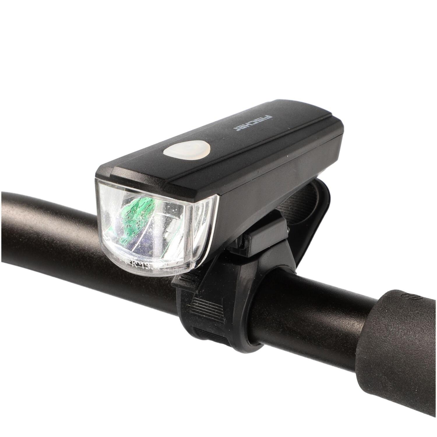 Lampki rowerowe Fischer LED przednia/tylna na baterię 2 szt. 2/7
