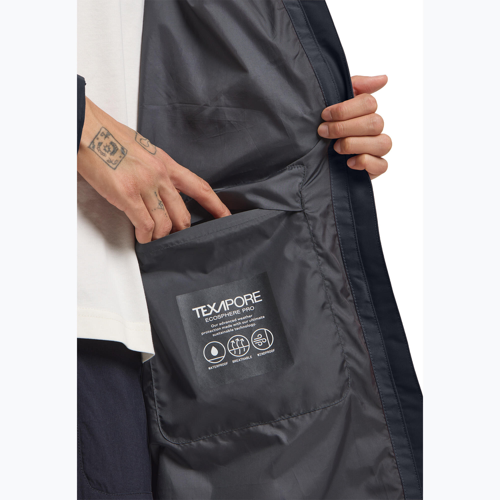 Dames regenjas Jack Wolfskin Terraview 2L 6/7