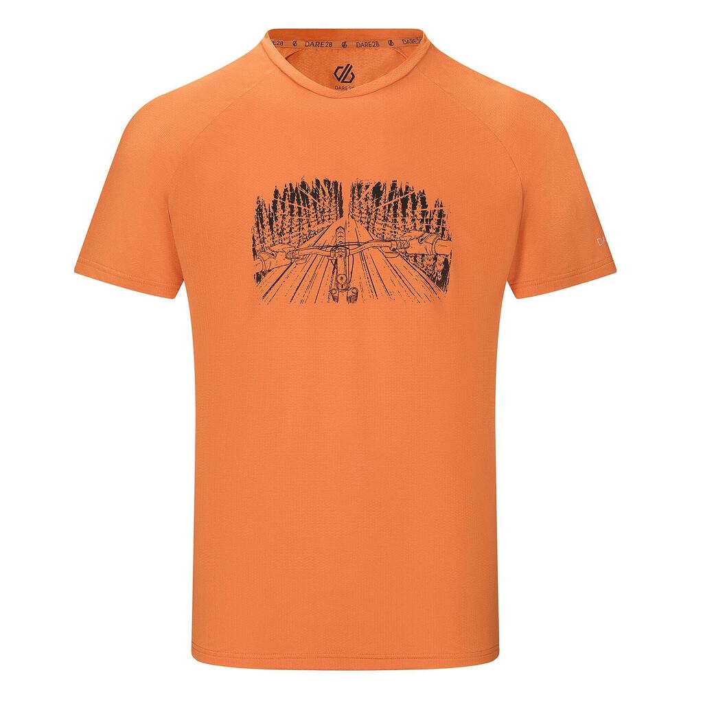Mens Tech II Trees TShirt (Burnt Orange)