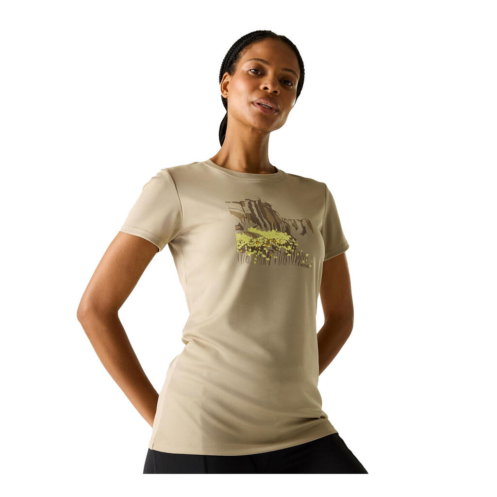 Womens/Ladies Fingal Abstract Art TShirt (Parchment)