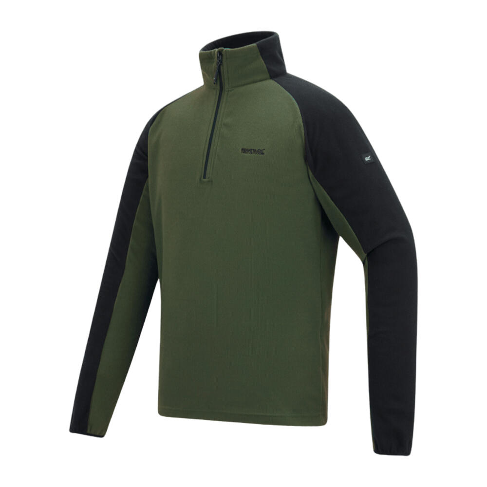 Pile Leggera Uomo Regatta Elson II Cachi Scuro Nero 3/4
