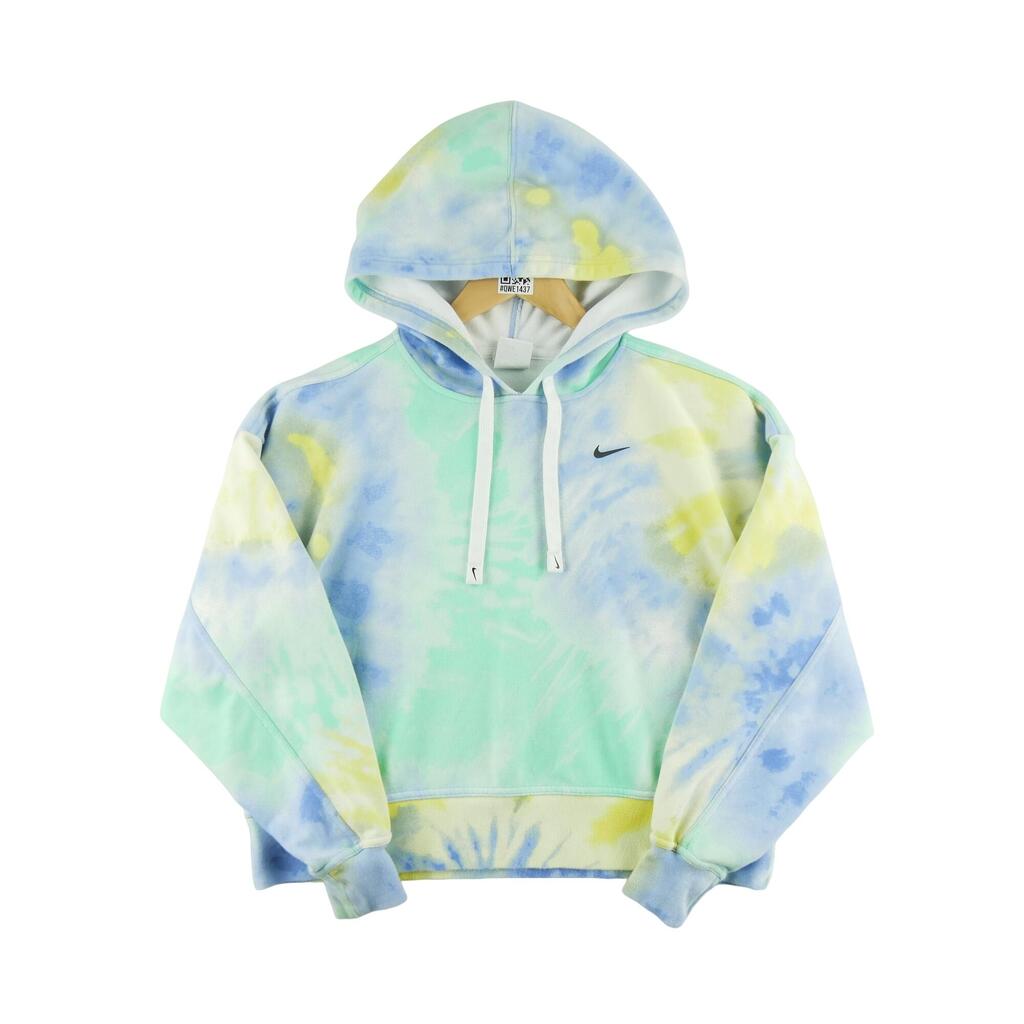 Women's Yellow Tie-Dye Hoodie