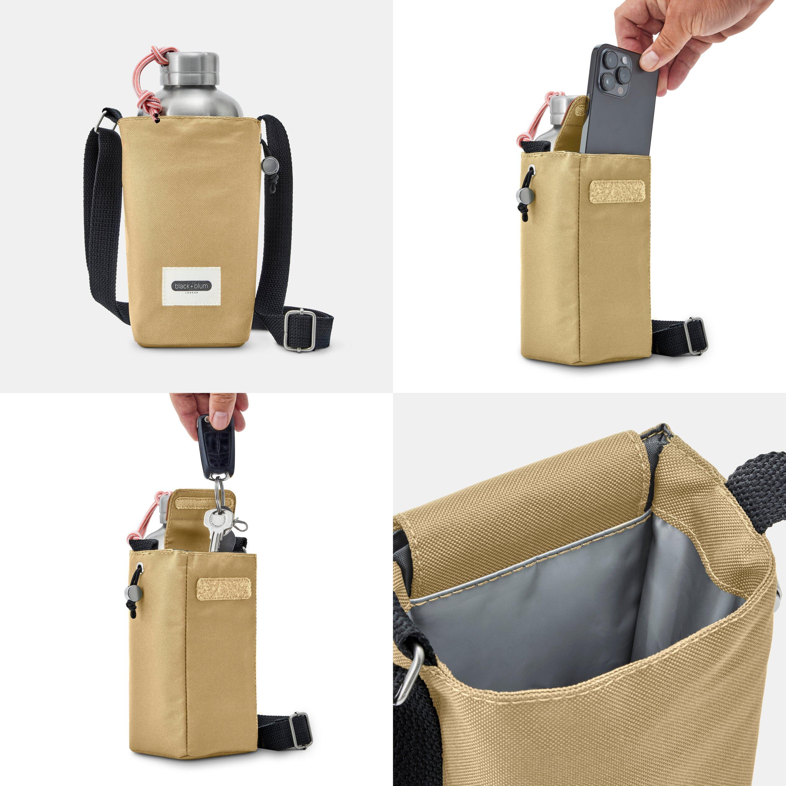 SAC À BOUTEILLE ISOTHERME-BEIGE-AVEC POCHE SÉCURISÉ 2/4