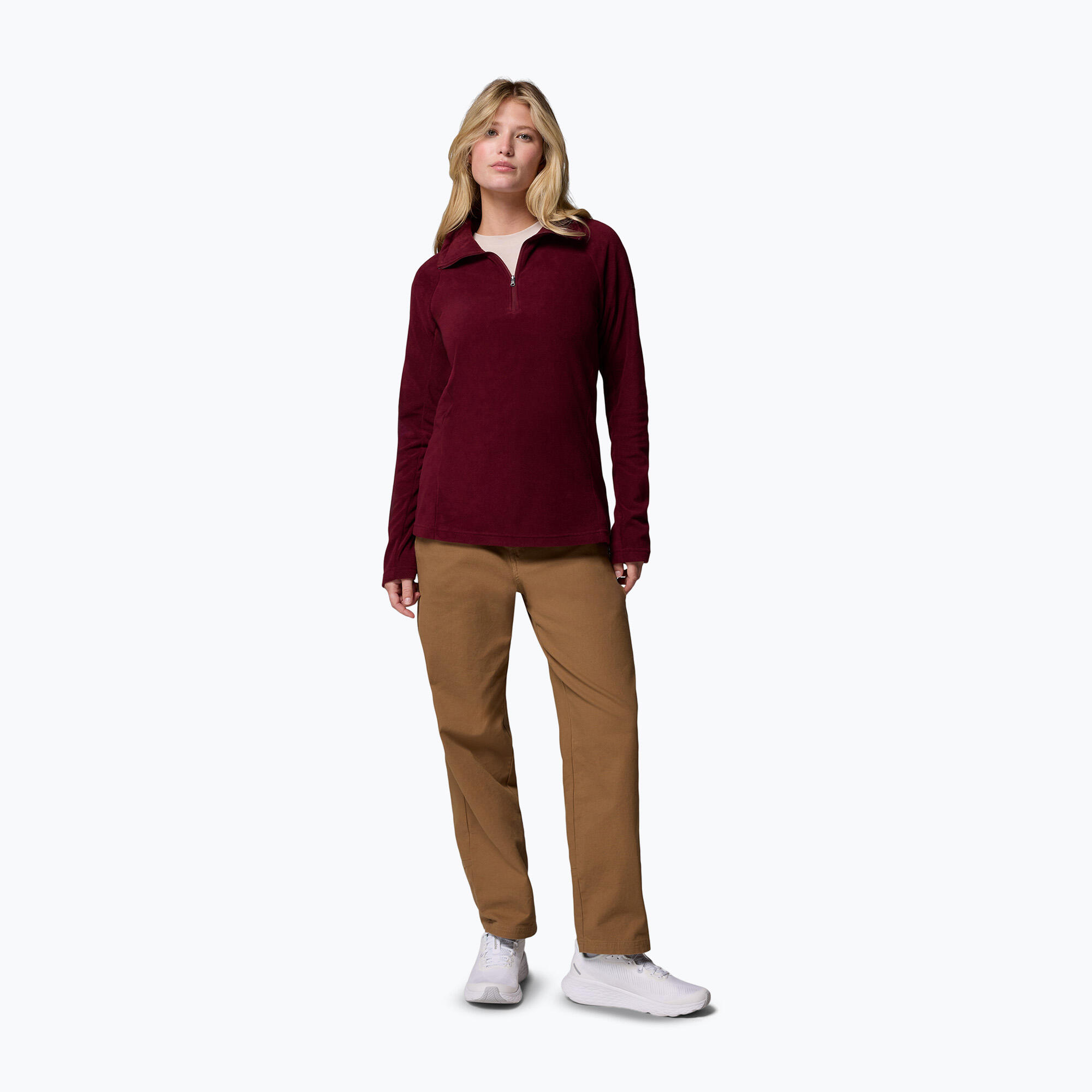 Sudadera polar para mujer Columbia Glacial IV con cremallera 1/2 2/6