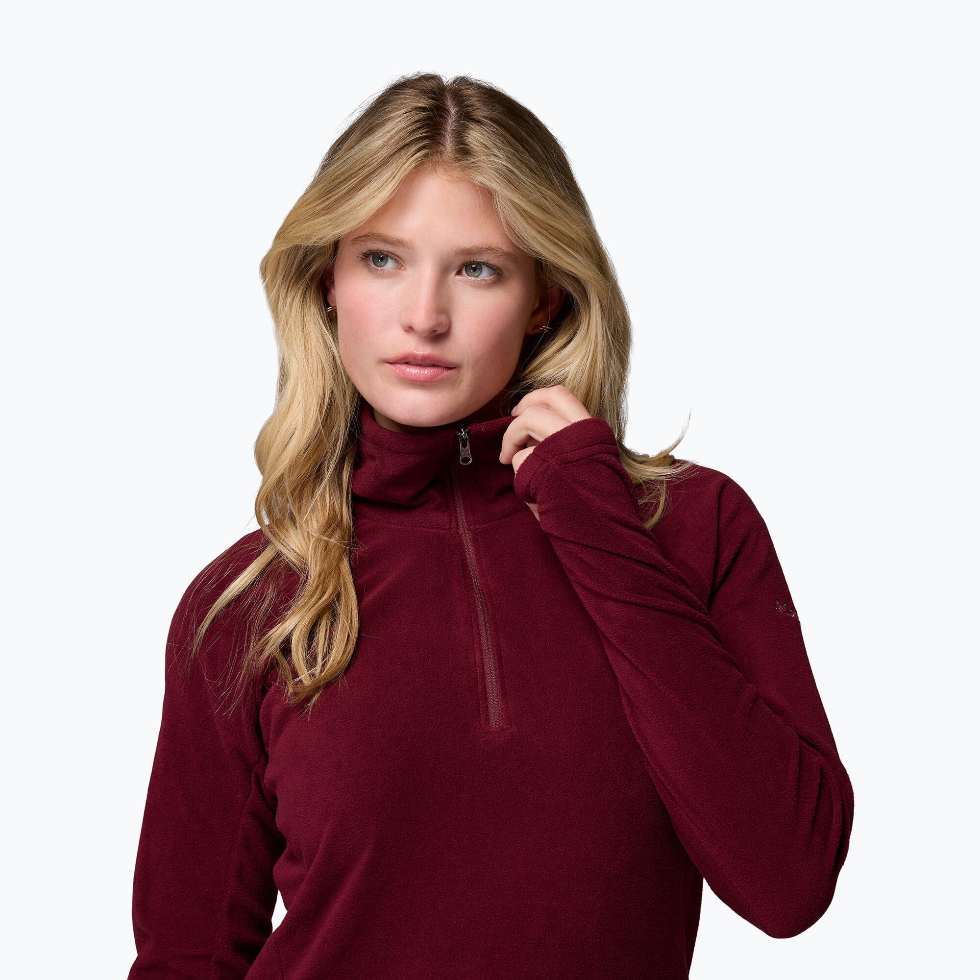 Sudadera polar para mujer Columbia Glacial IV con cremallera 1/2 5/6