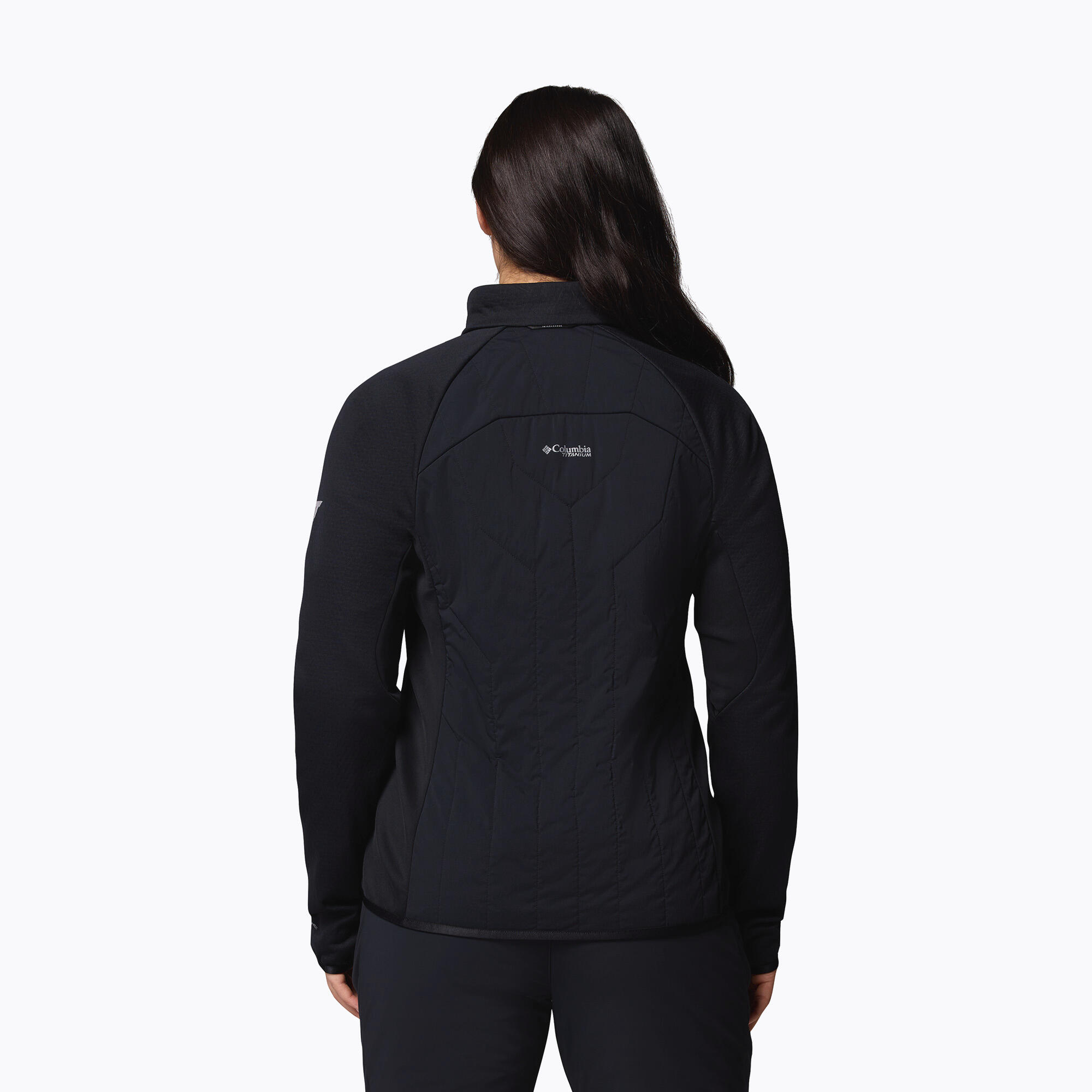 Casaco feminino Columbia Arctic Crest Hybrid com zíper completo 3/7