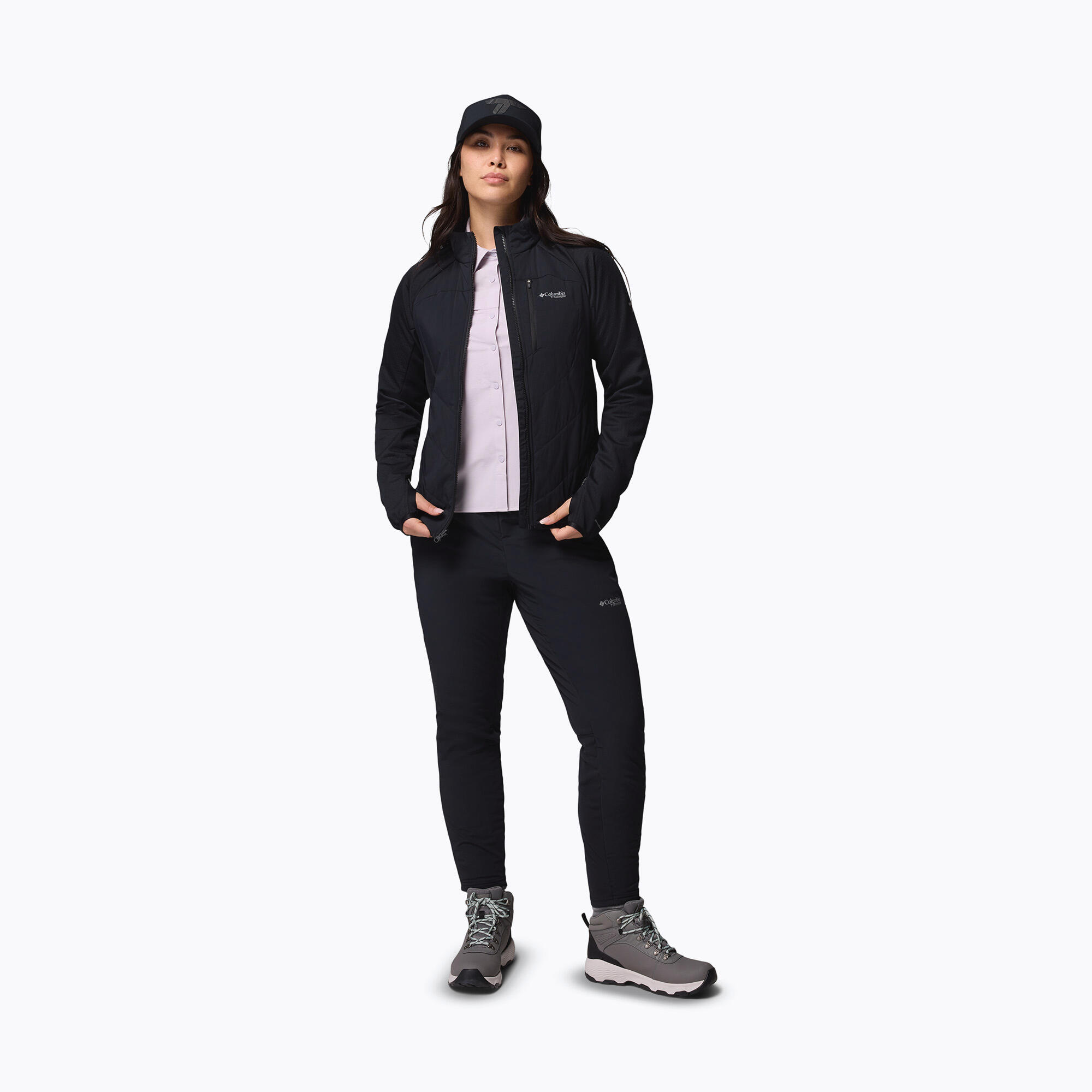 Casaco feminino Columbia Arctic Crest Hybrid com zíper completo 2/7