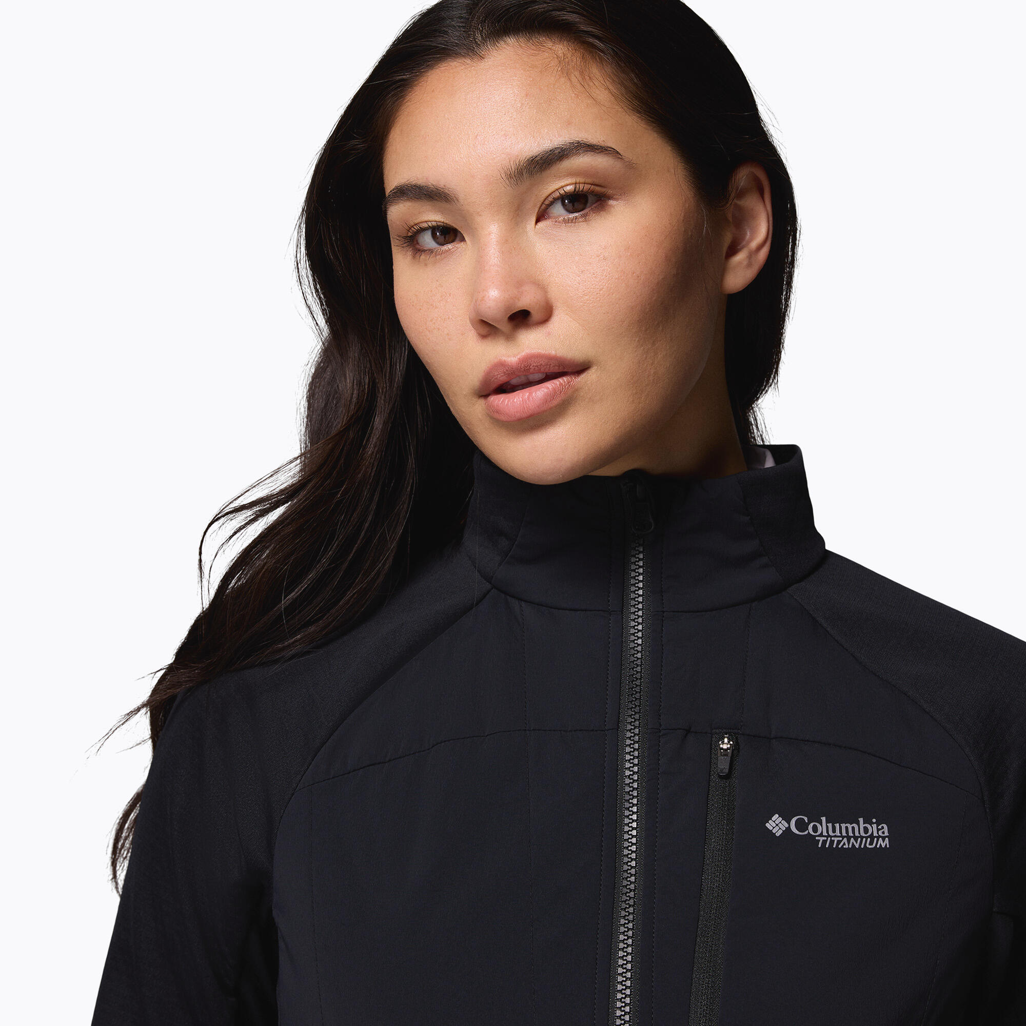 Casaco feminino Columbia Arctic Crest Hybrid com zíper completo 7/7