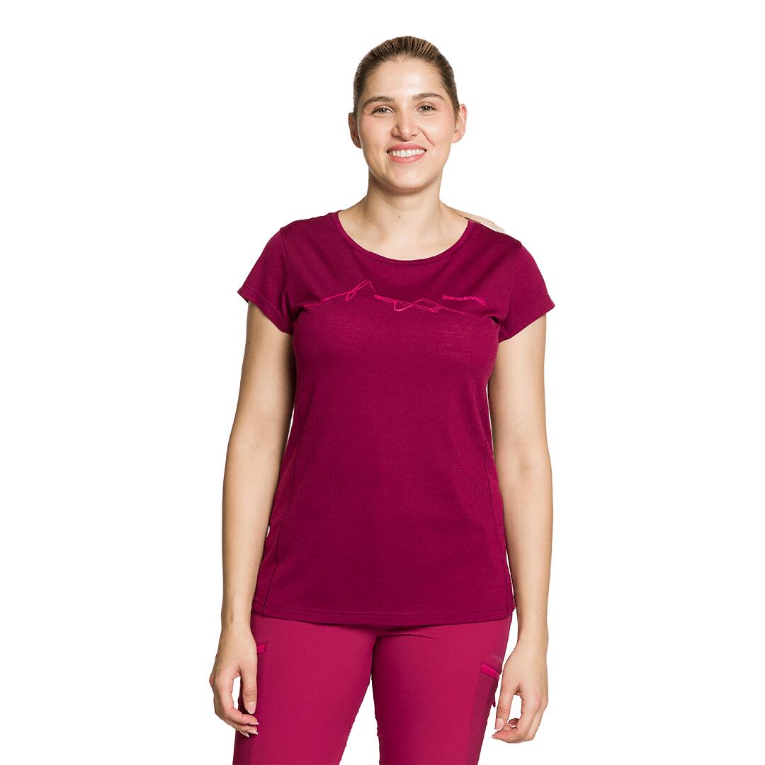 Camiseta para Mujer Trangoworld Biella Rojo 2/4