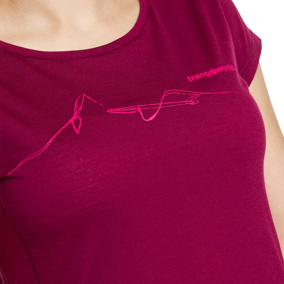 Camiseta para Mujer Trangoworld Biella Rojo 4/4