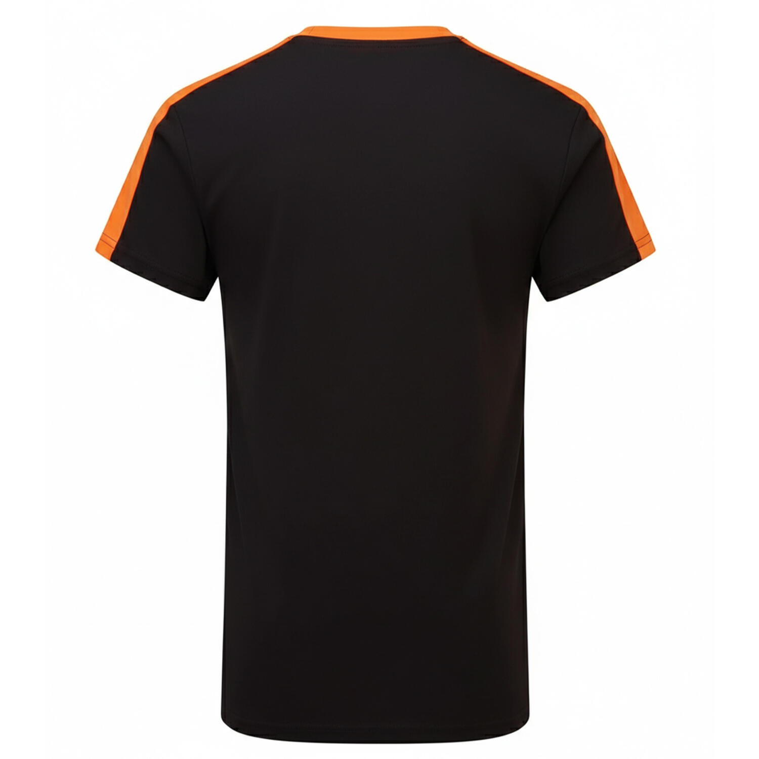 Childrens/Kids Performance Contrast TShirt (Black/Orange) 2/2