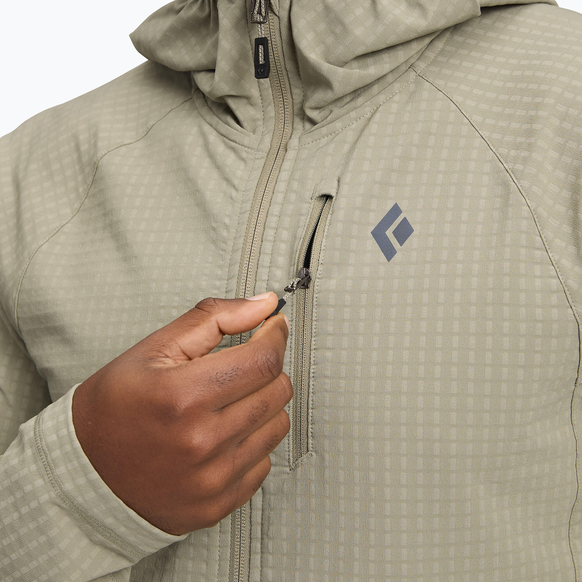 Casaco de trekking masculino Black Diamond Coefficient Storm Hoody 4/7