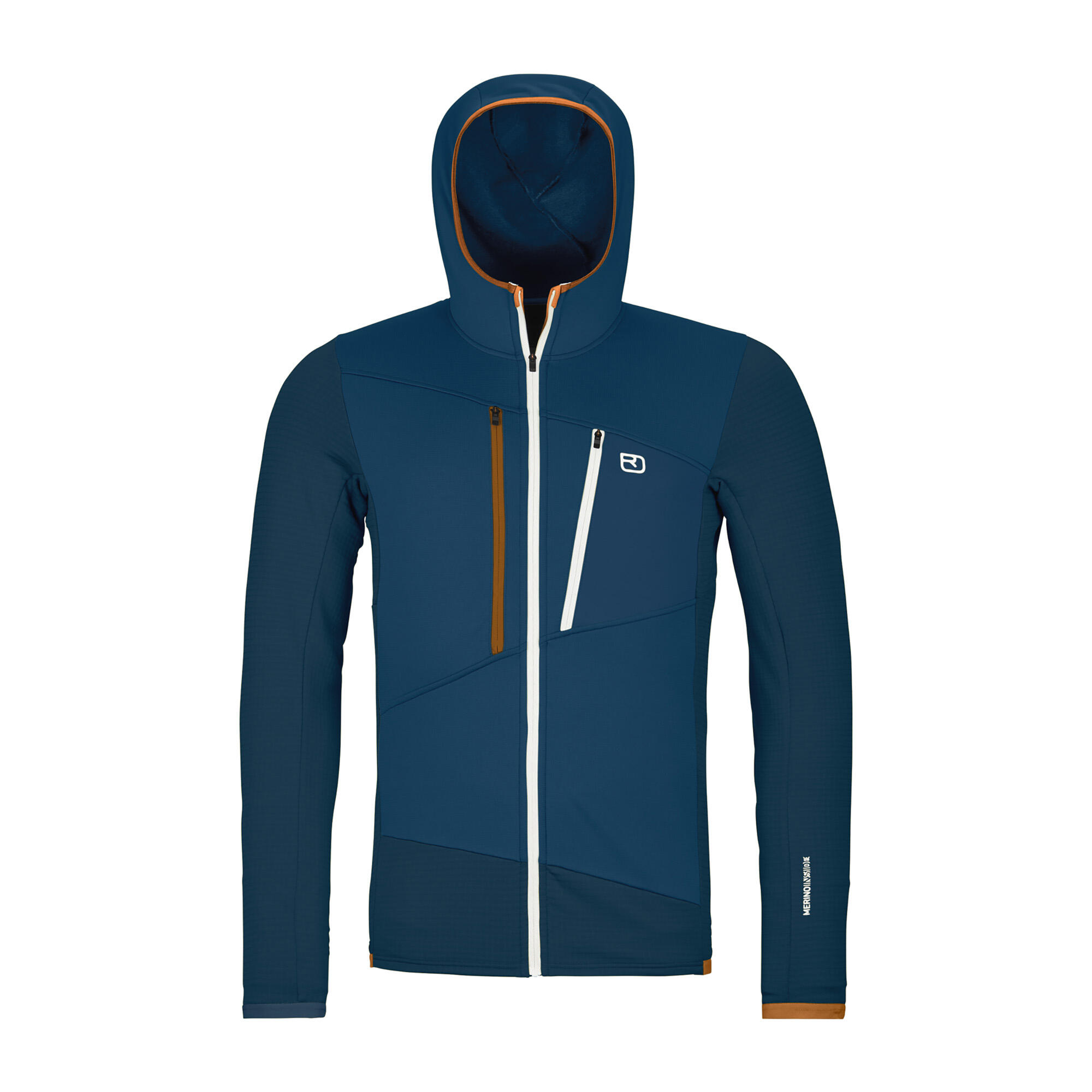 Sweat-shirt homme ORTOVOX Fleece Grid Hoody 2/2